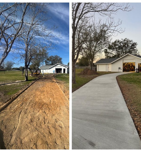Concrete Slabs - before and after